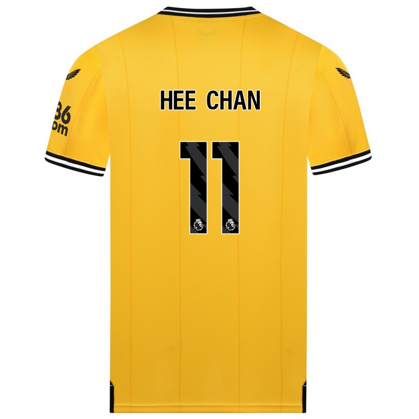 Mann Hee Chan Hwang #11 Gul Hjemmetrøye Drakt Trøye 2023/24 Skjorter T-Skjorte