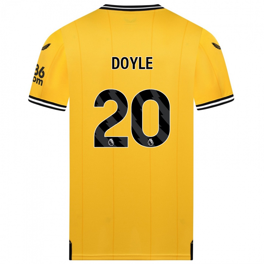 Mann Tommy Doyle #20 Gul Hjemmetrøye Drakt Trøye 2023/24 Skjorter T-Skjorte