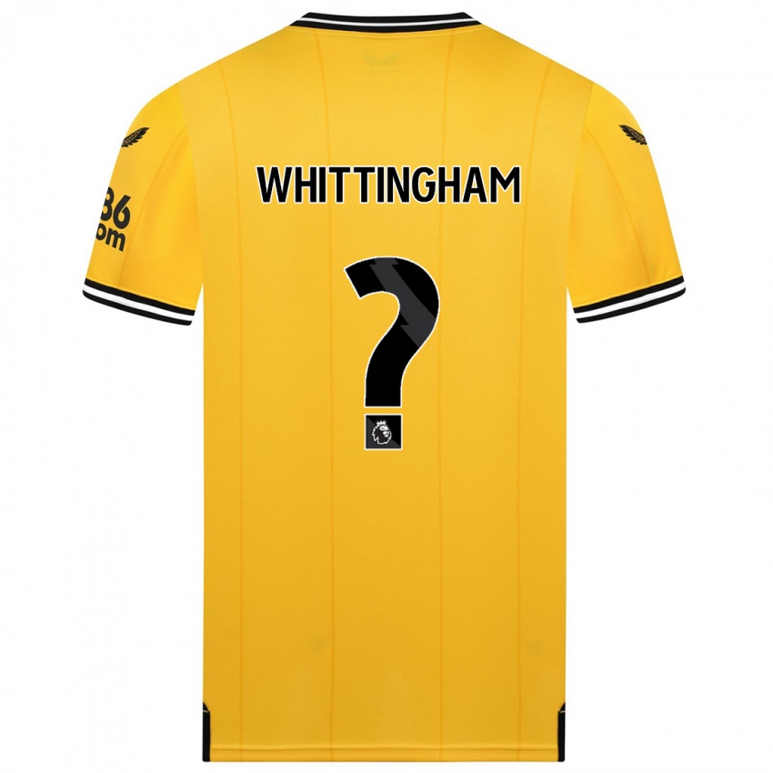 Mann Matthew Whittingham #0 Gul Hjemmetrøye Drakt Trøye 2023/24 Skjorter T-Skjorte