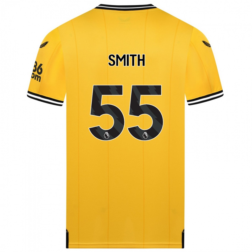 Mann Jackson Smith #55 Gul Hjemmetrøye Drakt Trøye 2023/24 Skjorter T-Skjorte
