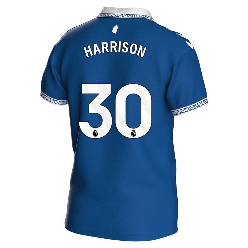 Mann Jack Harrison #30 Kongeblå Hjemmetrøye Drakt Trøye 2023/24 Skjorter T-Skjorte