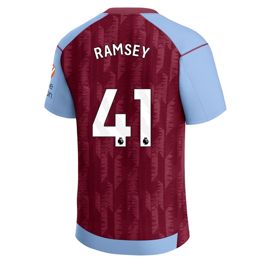 Mann Jacob Ramsey #41 Klart Blå Hjemmetrøye Drakt Trøye 2023/24 Skjorter T-Skjorte