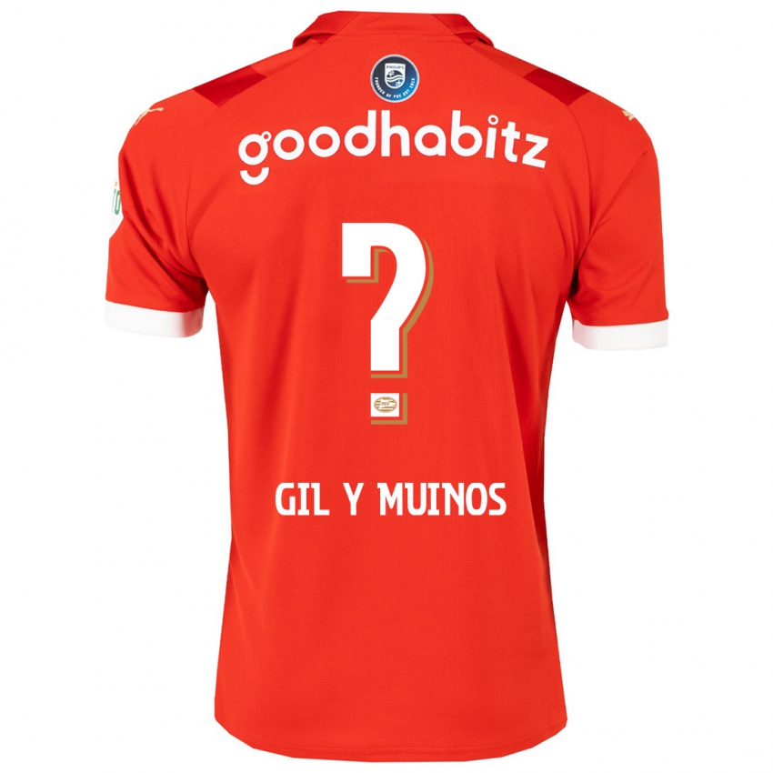Mann Yael Gil Y Muinos #0 Rød Hjemmetrøye Drakt Trøye 2023/24 Skjorter T-Skjorte