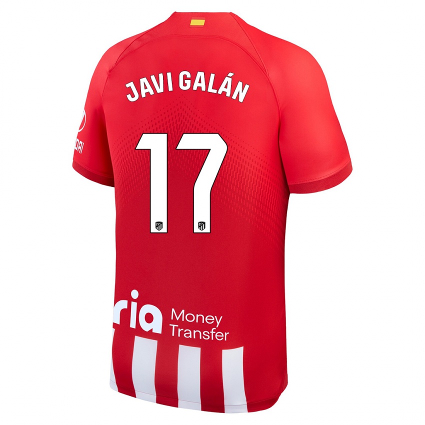 Mann Javi Galan #17 Rød Hvit Hjemmetrøye Drakt Trøye 2023/24 Skjorter T-Skjorte