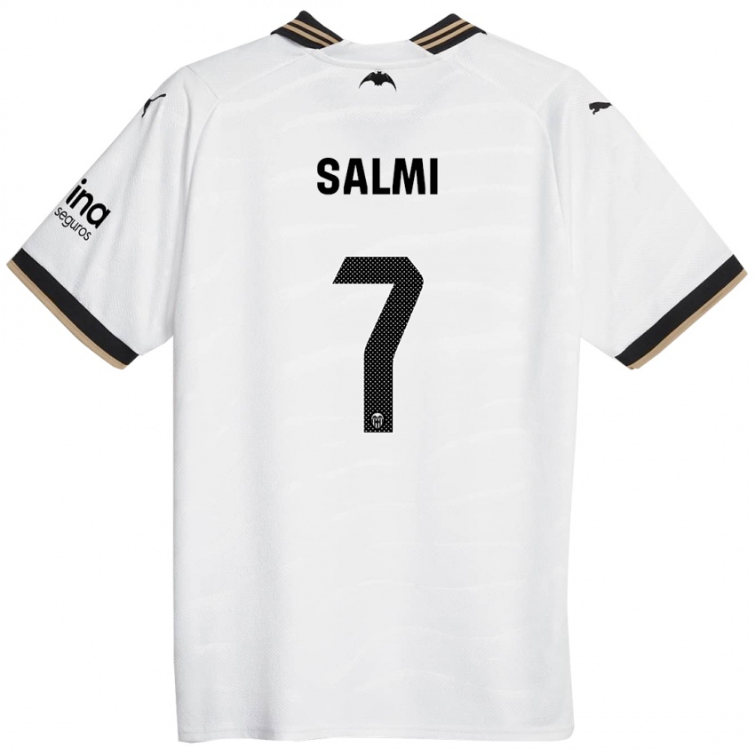 Mann Iina Salmi #7 Hvit Hjemmetrøye Drakt Trøye 2023/24 Skjorter T-Skjorte