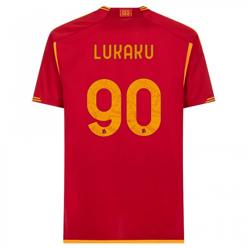 Mann Romelu Lukaku #90 Rød Hjemmetrøye Drakt Trøye 2023/24 Skjorter T-Skjorte