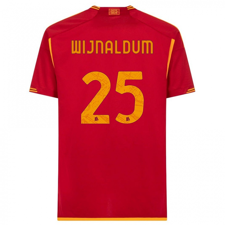 Mann Georginio Wijnaldum #25 Rød Hjemmetrøye Drakt Trøye 2023/24 Skjorter T-Skjorte