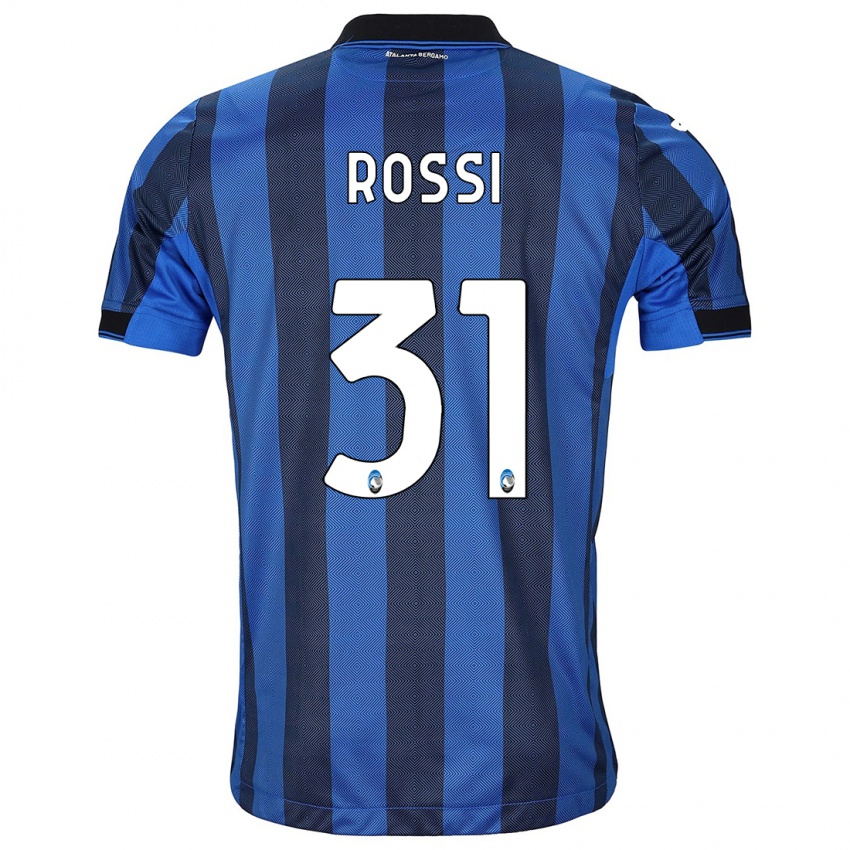 Mann Francesco Rossi #31 Svart Blå Hjemmetrøye Drakt Trøye 2023/24 Skjorter T-Skjorte