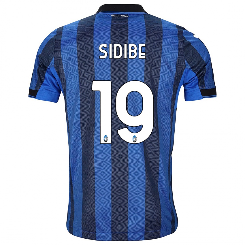 Mann Alassane Sidibe #19 Svart Blå Hjemmetrøye Drakt Trøye 2023/24 Skjorter T-Skjorte