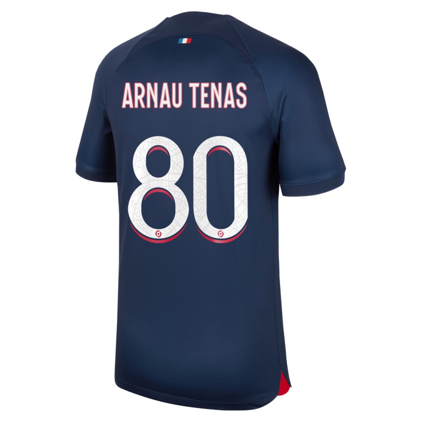 Mann Arnau Tenas #80 Blå Rød Hjemmetrøye Drakt Trøye 2023/24 Skjorter T-Skjorte
