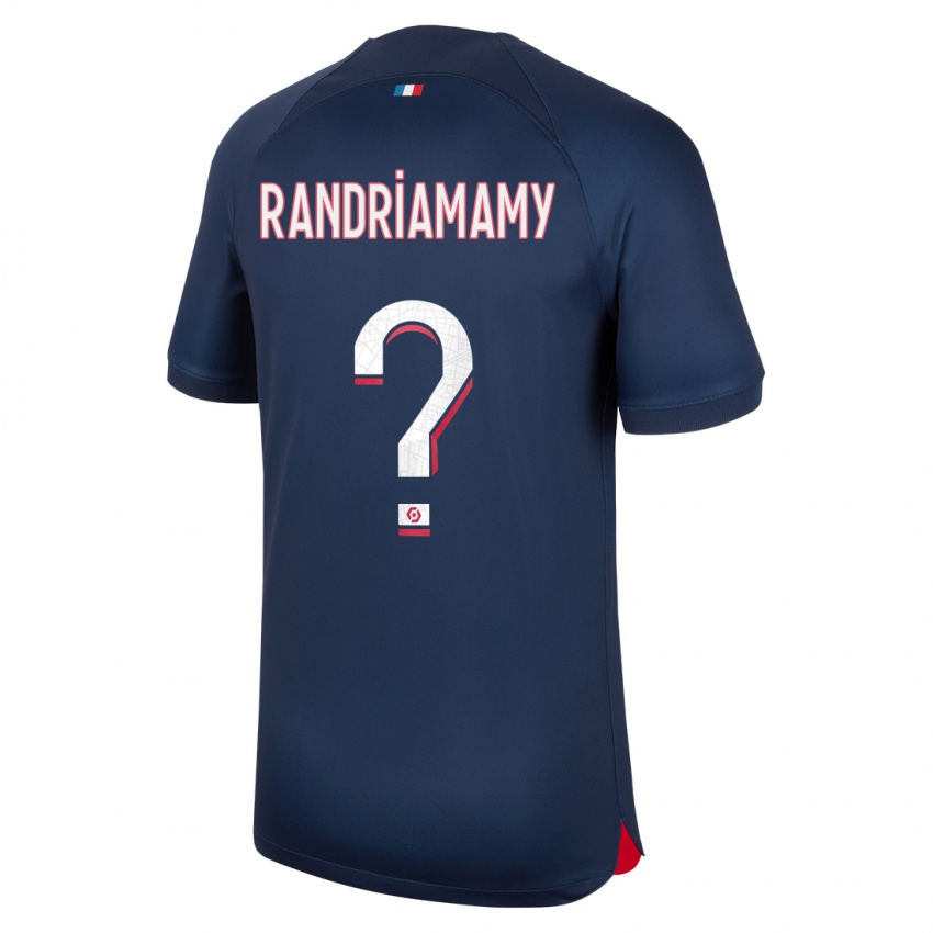 Mann Mathyas Randriamamy #0 Blå Rød Hjemmetrøye Drakt Trøye 2023/24 Skjorter T-Skjorte