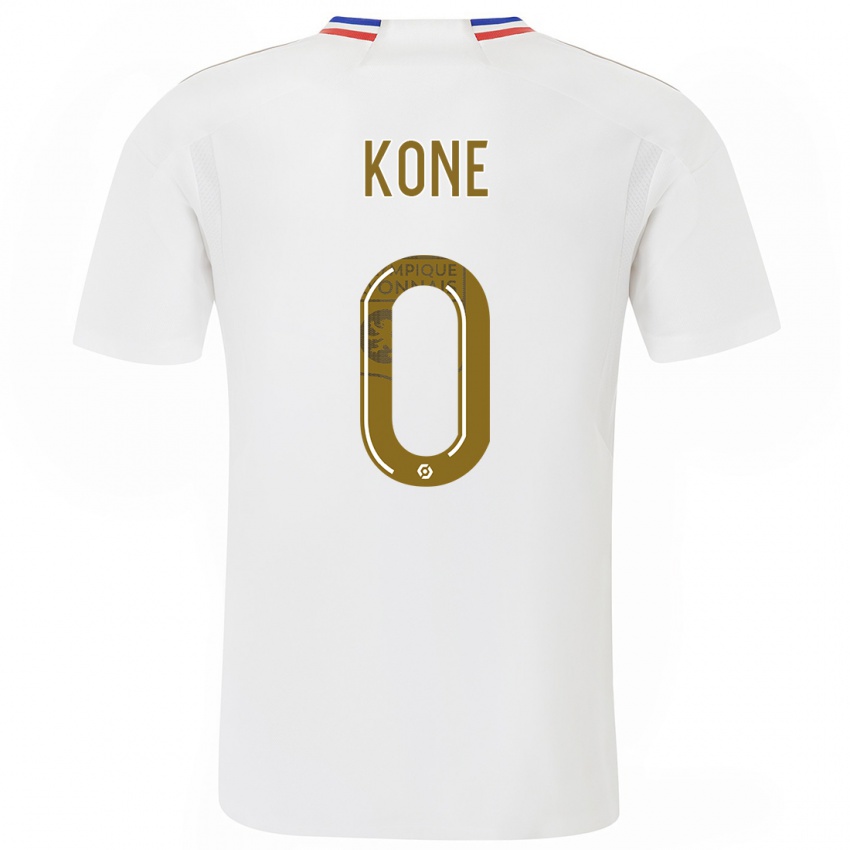 Mann Youssouf Kone #0 Hvit Hjemmetrøye Drakt Trøye 2023/24 Skjorter T-Skjorte