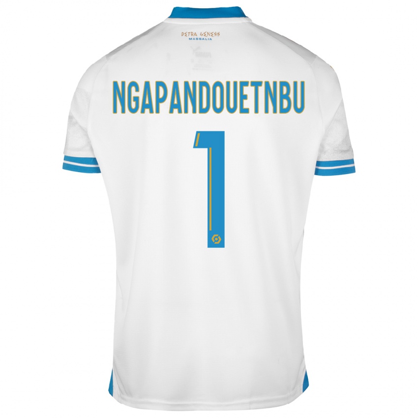 Mann Simon Ngapandouetnbu #1 Hvit Hjemmetrøye Drakt Trøye 2023/24 Skjorter T-Skjorte