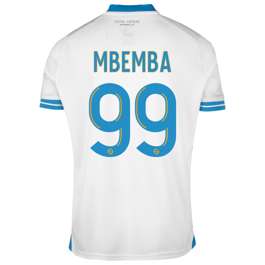 Mann Chancel Mbemba #99 Hvit Hjemmetrøye Drakt Trøye 2023/24 Skjorter T-Skjorte