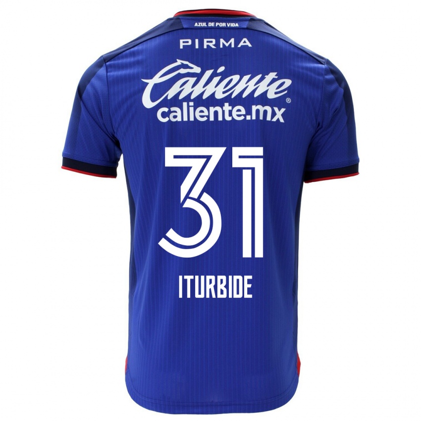 Mann Luis Iturbide #31 Blå Hjemmetrøye Drakt Trøye 2023/24 Skjorter T-Skjorte
