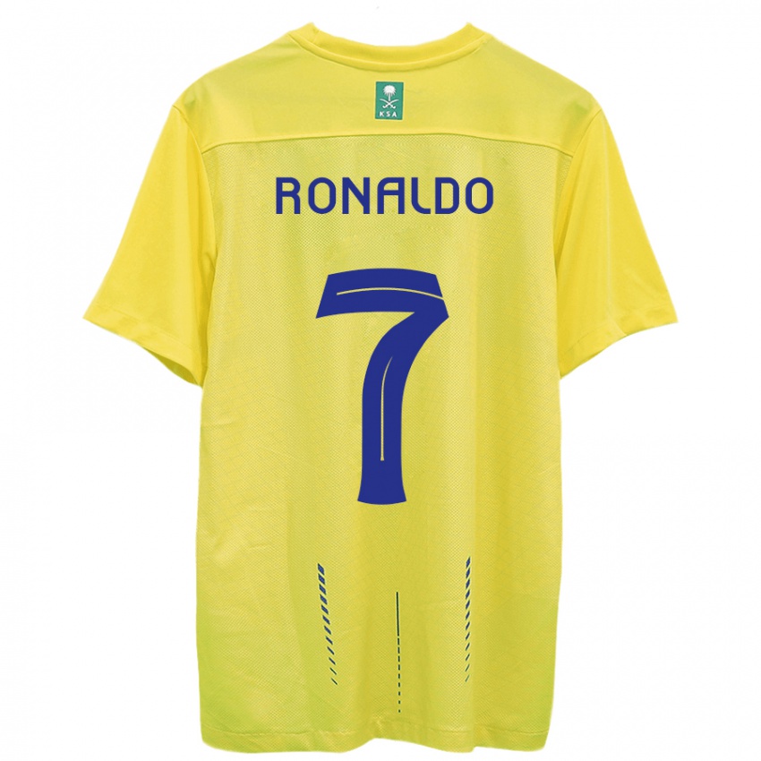 Mann Cristiano Ronaldo #7 Gul Hjemmetrøye Drakt Trøye 2023/24 Skjorter T-Skjorte