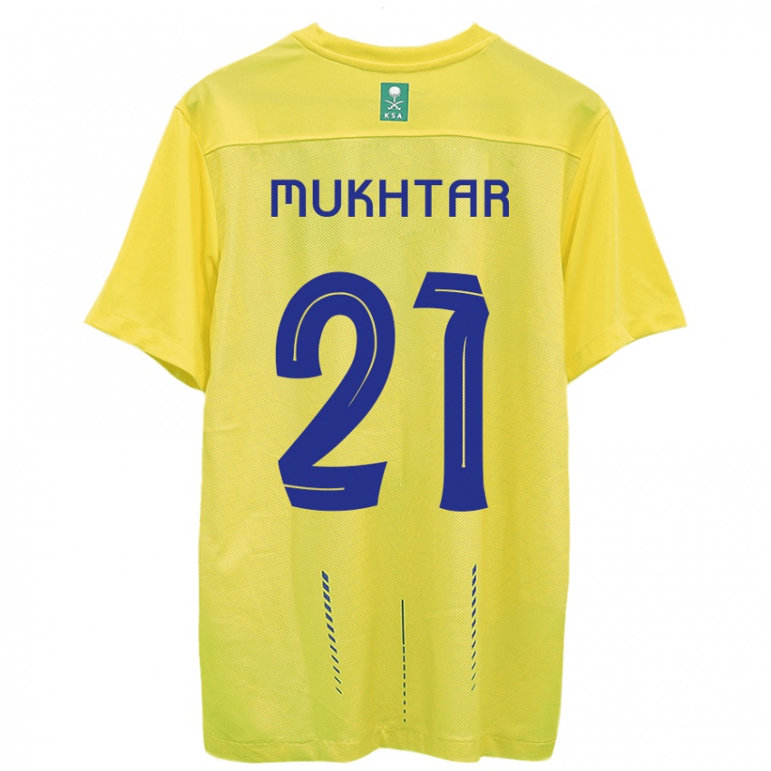 Mann Mukhtar Ali #21 Gul Hjemmetrøye Drakt Trøye 2023/24 Skjorter T-Skjorte