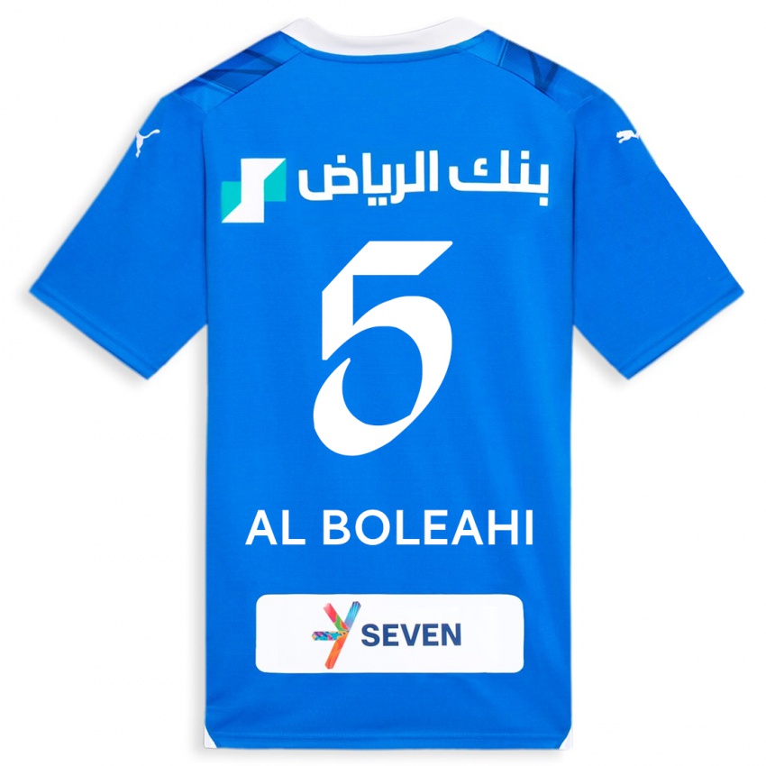 Mann Ali Al-Boleahi #5 Blå Hjemmetrøye Drakt Trøye 2023/24 Skjorter T-Skjorte