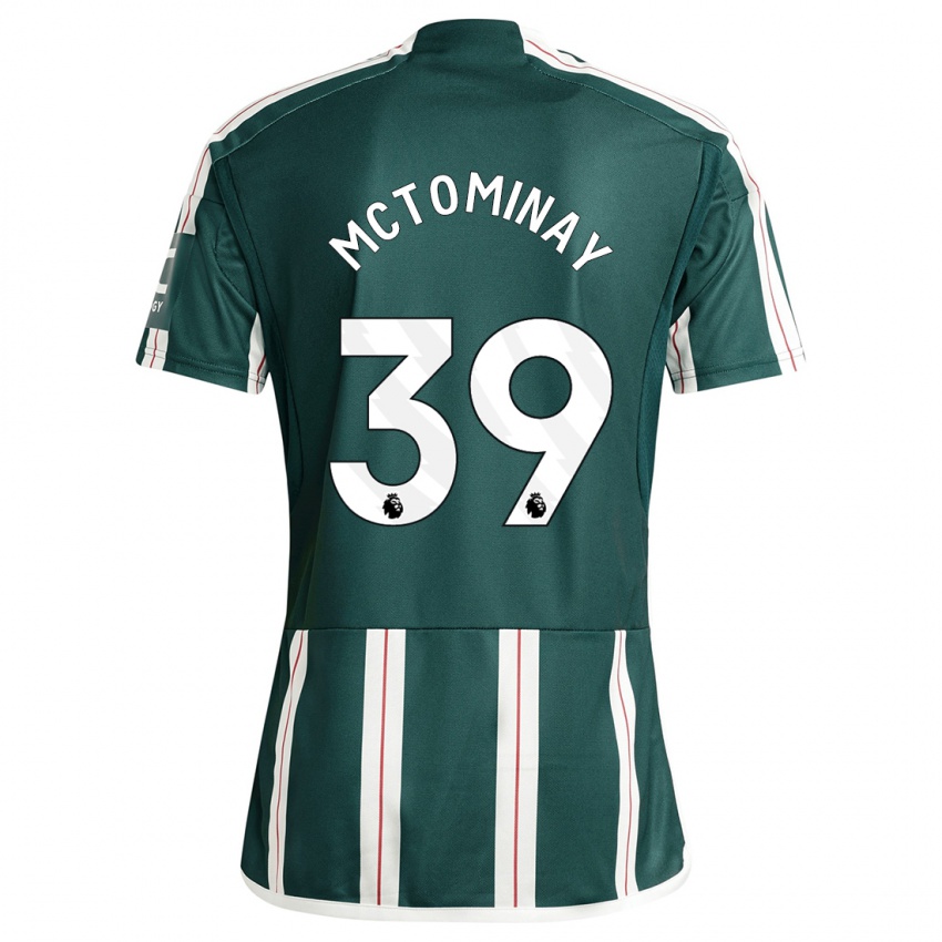 Mann Scott Mctominay #39 Mørk Grønn Bortetrøye Drakt Trøye 2023/24 Skjorter T-Skjorte
