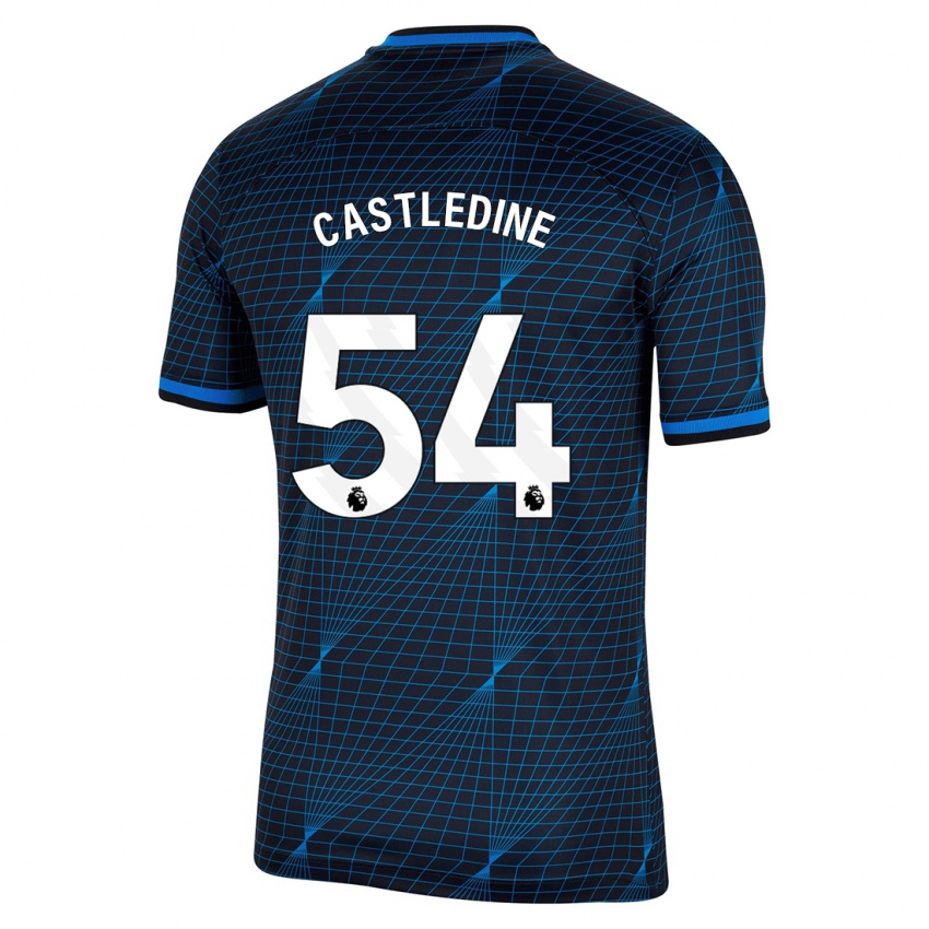 Mann Leo Castledine #54 Mørke Blå Bortetrøye Drakt Trøye 2023/24 Skjorter T-Skjorte