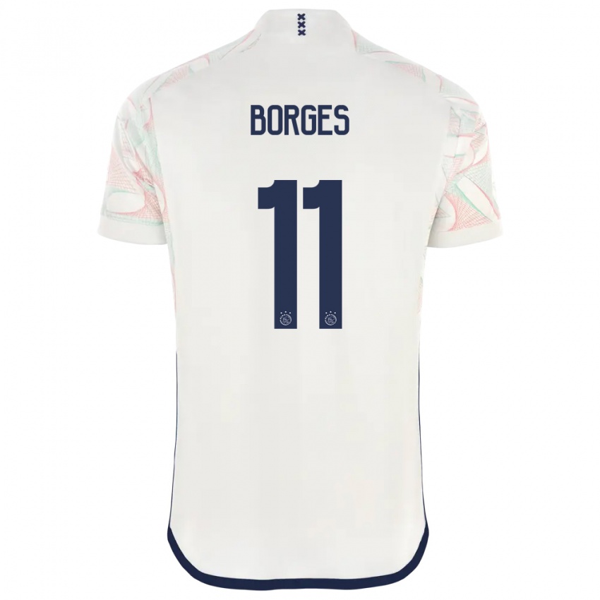 Mann Carlos Borges #11 Hvit Bortetrøye Drakt Trøye 2023/24 Skjorter T-Skjorte