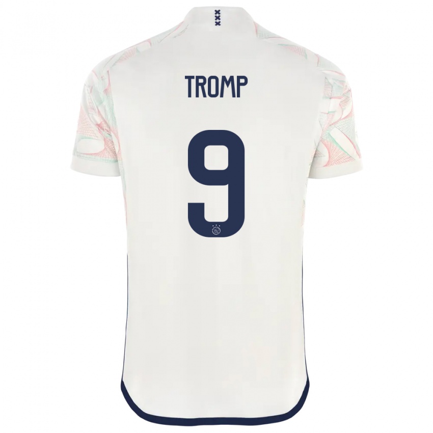 Mann Nikita Tromp #9 Hvit Bortetrøye Drakt Trøye 2023/24 Skjorter T-Skjorte