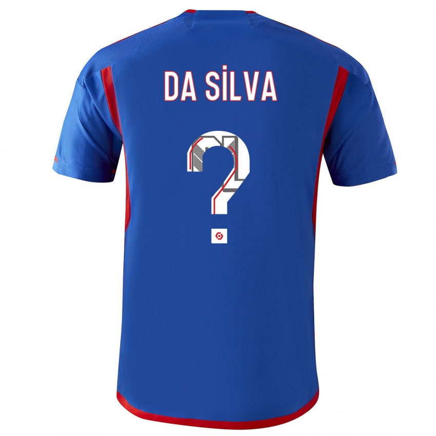 Mann Florent Da Silva #0 Blå Rød Bortetrøye Drakt Trøye 2023/24 Skjorter T-Skjorte