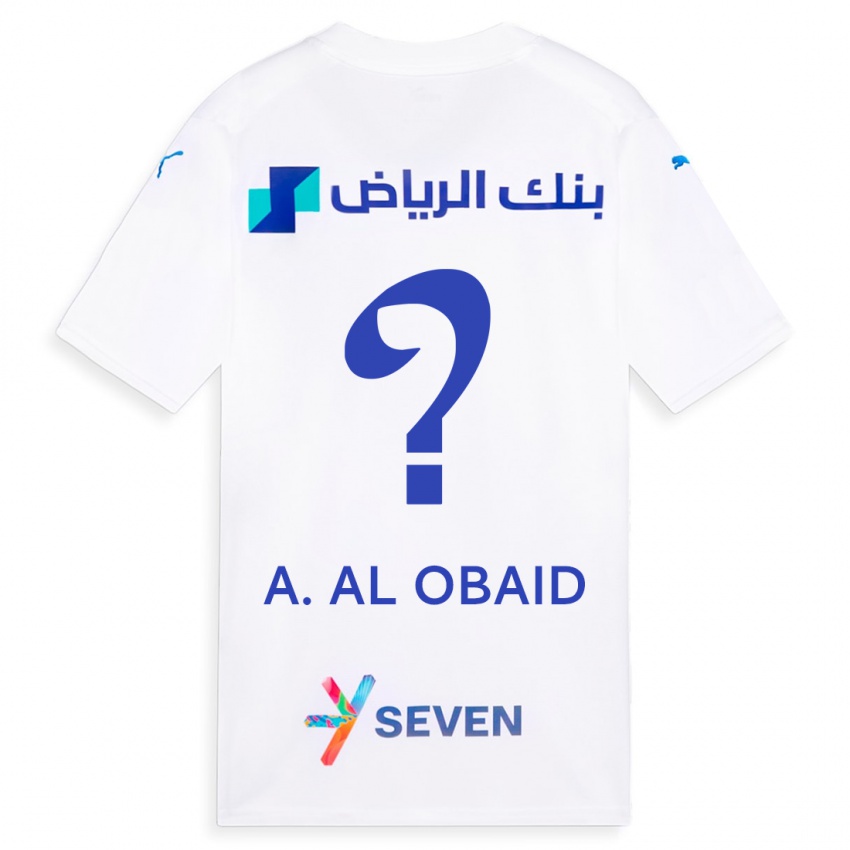 Mann Abdulrahman Al-Obaid #0 Hvit Bortetrøye Drakt Trøye 2023/24 Skjorter T-Skjorte