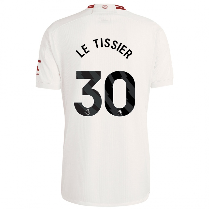 Mann Maya Le Tissier #30 Hvit Tredje Sett Drakt Trøye 2023/24 Skjorter T-Skjorte