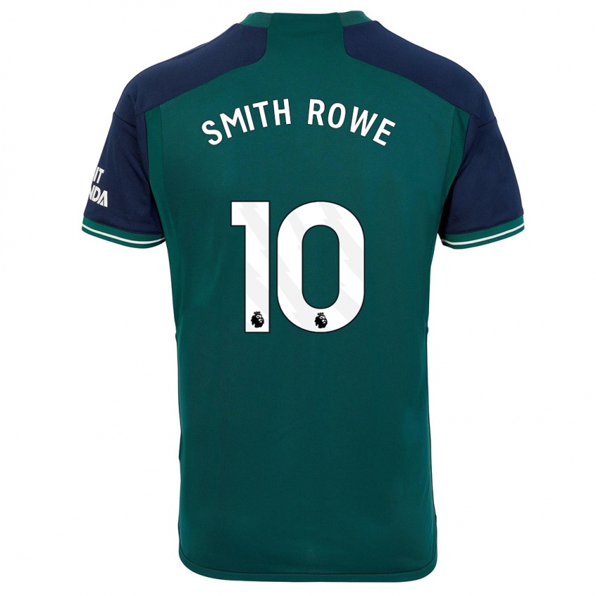 Mann Emile Smith Rowe #10 Grønn Tredje Sett Drakt Trøye 2023/24 Skjorter T-Skjorte