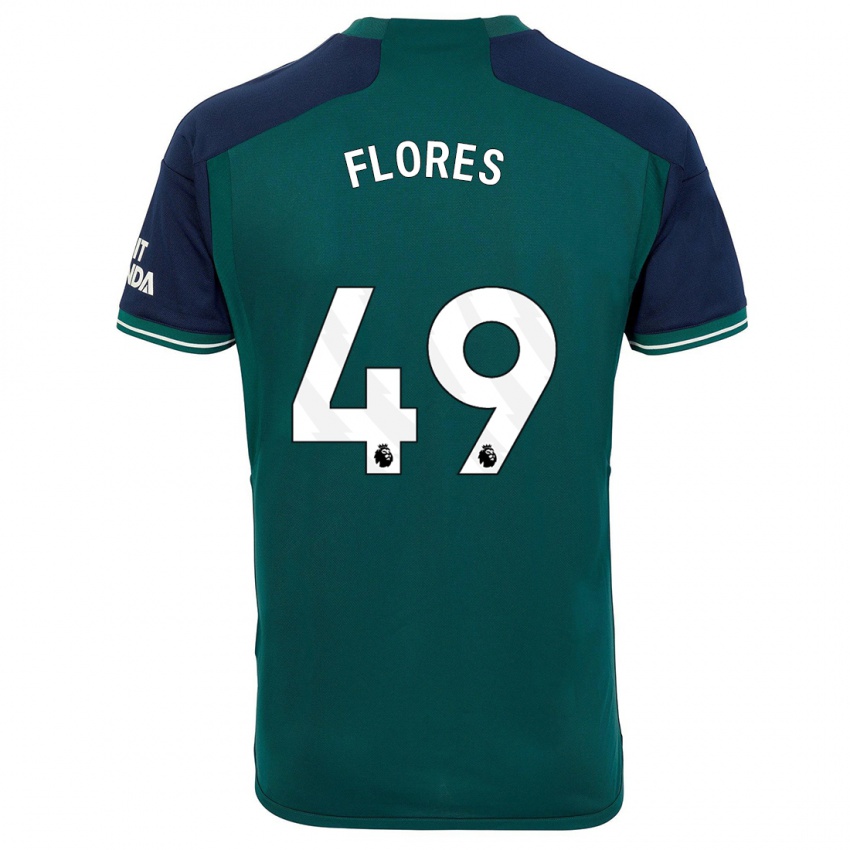 Mann Marcelo Flores #49 Grønn Tredje Sett Drakt Trøye 2023/24 Skjorter T-Skjorte