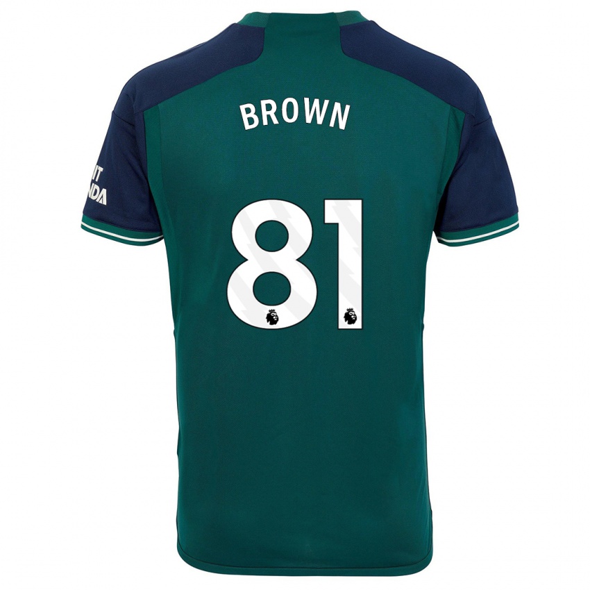 Mann Luis Brown #81 Grønn Tredje Sett Drakt Trøye 2023/24 Skjorter T-Skjorte