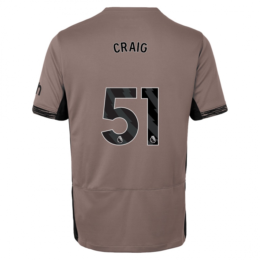 Mann Matthew Craig #51 Mørk Beige Tredje Sett Drakt Trøye 2023/24 Skjorter T-Skjorte