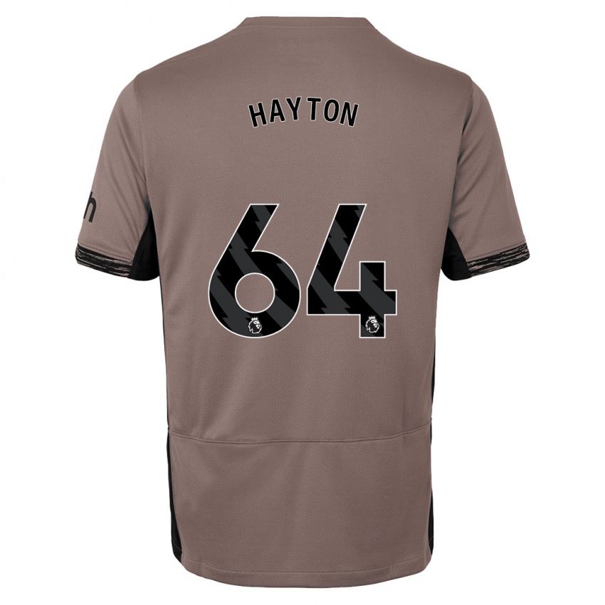 Mann Adam Hayton #64 Mørk Beige Tredje Sett Drakt Trøye 2023/24 Skjorter T-Skjorte