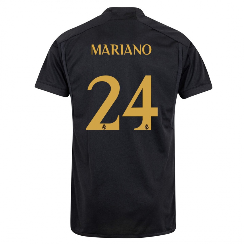 Mann Mariano Diaz #24 Svart Tredje Sett Drakt Trøye 2023/24 Skjorter T-Skjorte