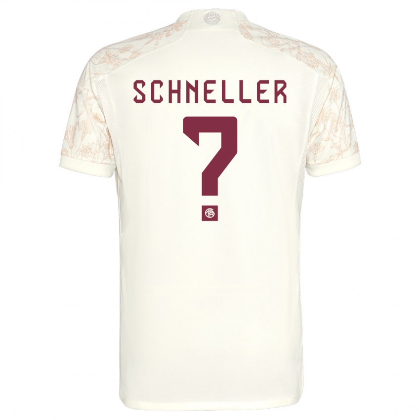 Mann Lukas Schneller #0 Off White Tredje Sett Drakt Trøye 2023/24 Skjorter T-Skjorte