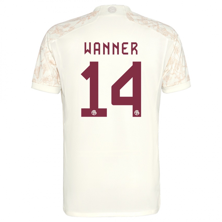 Mann Paul Wanner #14 Off White Tredje Sett Drakt Trøye 2023/24 Skjorter T-Skjorte