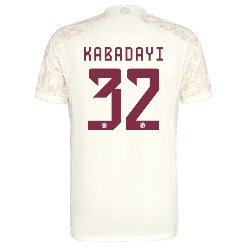 Mann Yusuf Kabadayi #32 Off White Tredje Sett Drakt Trøye 2023/24 Skjorter T-Skjorte