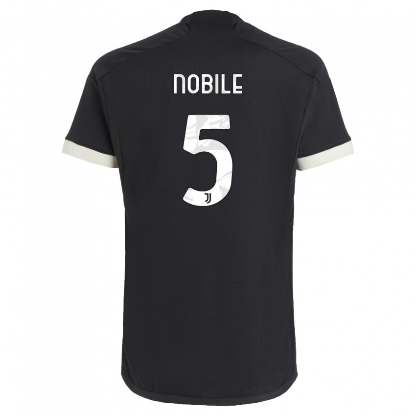 Mann Riccardo Nobile #5 Svart Tredje Sett Drakt Trøye 2023/24 Skjorter T-Skjorte