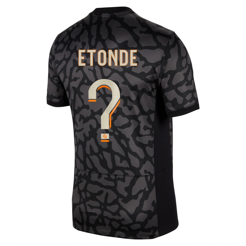 Mann Romaric Etonde #0 Svart Tredje Sett Drakt Trøye 2023/24 Skjorter T-Skjorte