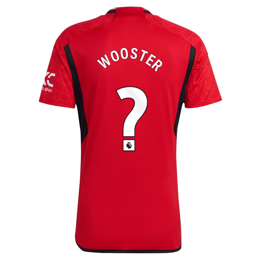 Dame Tom Wooster #0 Rød Hjemmetrøye Drakt Trøye 2023/24 Skjorter T-Skjorte