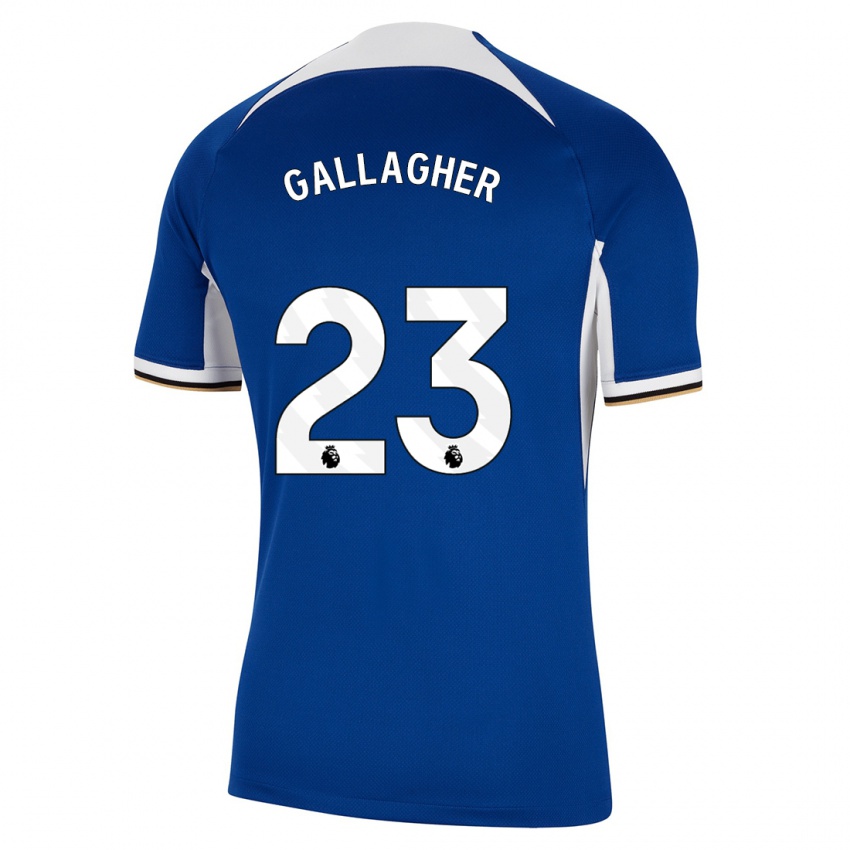 Dame Conor Gallagher #23 Blå Hjemmetrøye Drakt Trøye 2023/24 Skjorter T-Skjorte