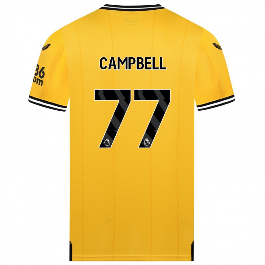 Dame Chem Campbell #77 Gul Hjemmetrøye Drakt Trøye 2023/24 Skjorter T-Skjorte