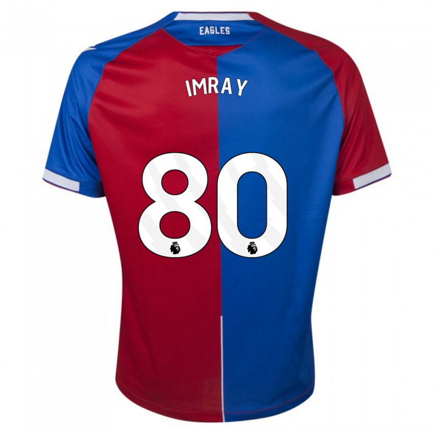 Dame Danny Imray #80 Rød Blå Hjemmetrøye Drakt Trøye 2023/24 Skjorter T-Skjorte