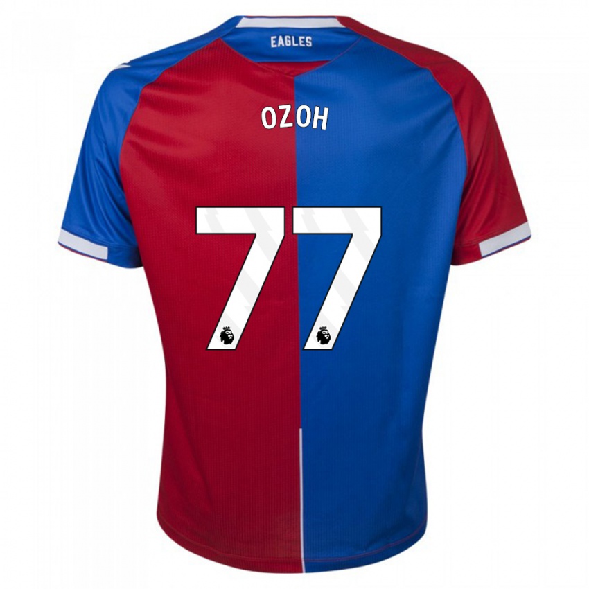 Dame David Ozoh #77 Rød Blå Hjemmetrøye Drakt Trøye 2023/24 Skjorter T-Skjorte