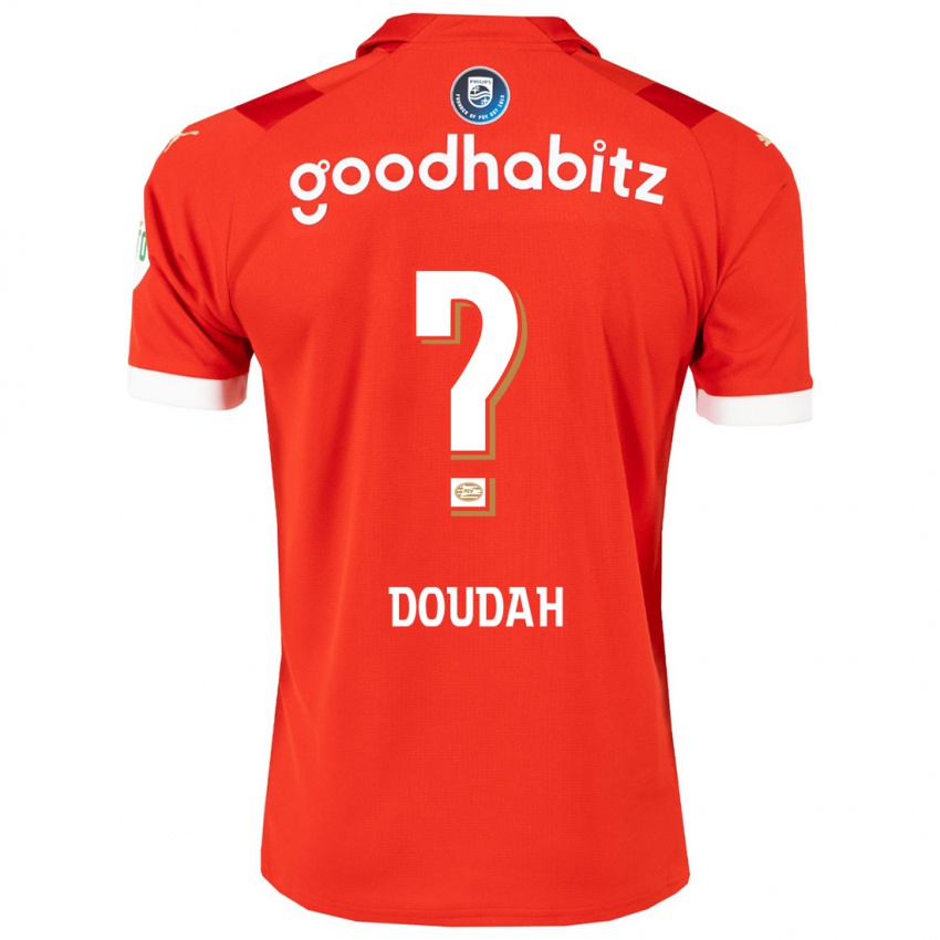 Dame Amin Doudah #0 Rød Hjemmetrøye Drakt Trøye 2023/24 Skjorter T-Skjorte