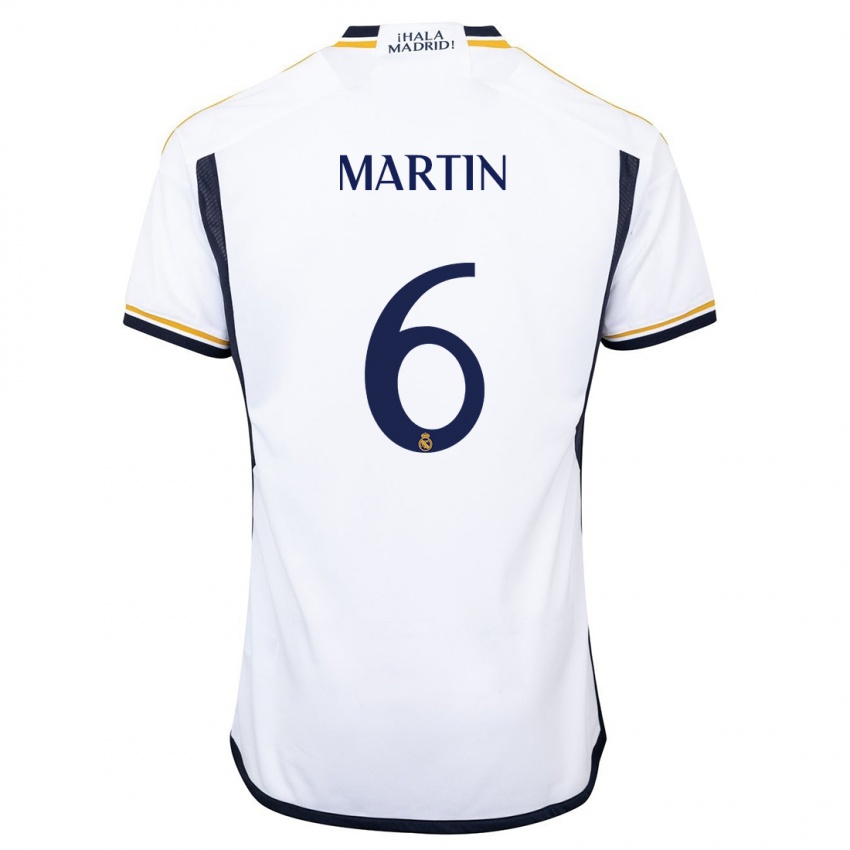 Dame Mario Martin #6 Hvit Hjemmetrøye Drakt Trøye 2023/24 Skjorter T-Skjorte