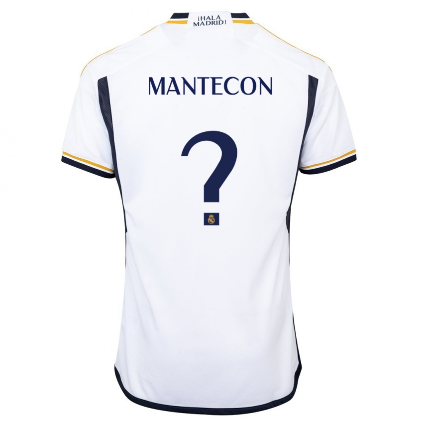 Dame Hugo Mantecon #0 Hvit Hjemmetrøye Drakt Trøye 2023/24 Skjorter T-Skjorte