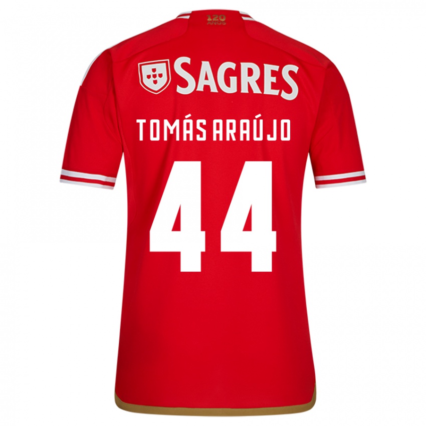 Dame Tomas Araujo #44 Rød Hjemmetrøye Drakt Trøye 2023/24 Skjorter T-Skjorte