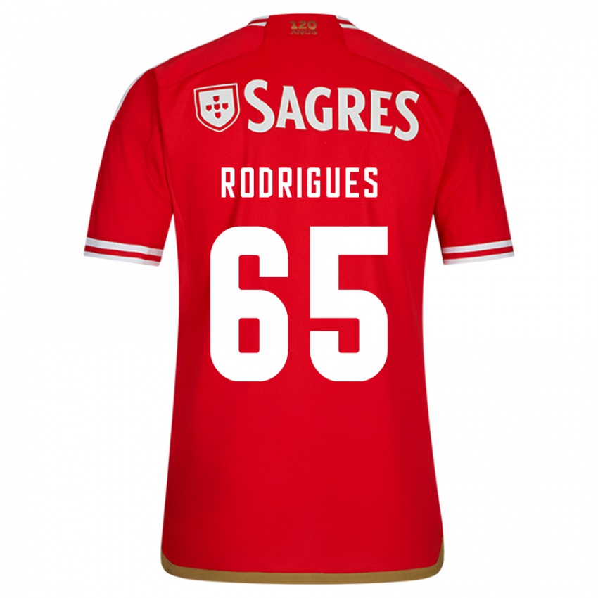 Dame Rafael Rodrigues #65 Rød Hjemmetrøye Drakt Trøye 2023/24 Skjorter T-Skjorte
